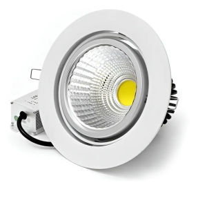 Kit Com 5 Spot 7w Led De Embutir Articulado