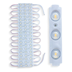 Kit Com 100 Modulo 2835 3000K 3 Led 12V 1.7w - Branco Frio