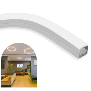 Perfil Flexível De Led Sobrepor 12x12mm - 20 Metros