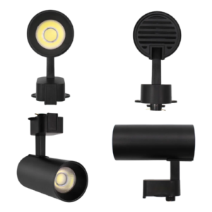 Kit Trilho Eletrificado 1m + 3 Spot 20w Preto Bivolt