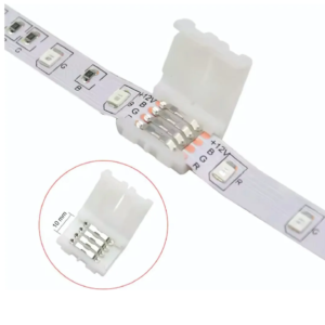 Kit 10 Emenda Para Fita 5050 RGB 4 Vias Click