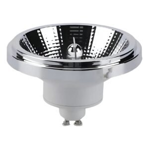 Kit 5 Lampada Led 12w Refletora AR 111 3000K - Branco-Quente